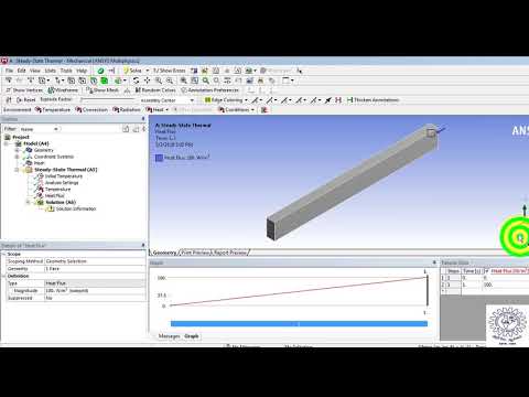 EX NO 15- Steady State Thermal Analysis - Thermal Conduction Bar - Ansys Tutorial