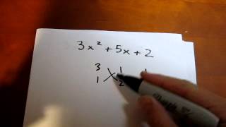 Difficult Trinomial Factoring Using the Criss-Cross Method (Example 1)