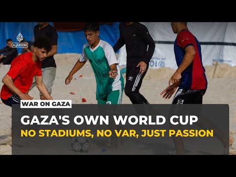 Gaza’s ‘World Cup’: Palestinians play barefoot football among rubble