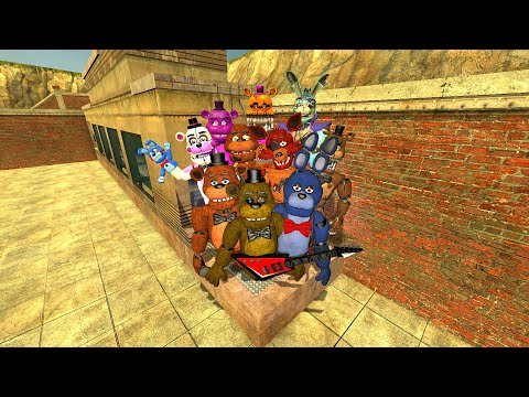 NEW HYPER DESTROY My new ALL FNAF Security Breach AND Tung Tung Sahur’s animatronic - Boneworks