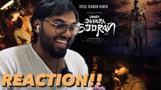 Veera Dheera Sooran - Title Teaser | REACTION!! | Chiyaan Vikram | S.U. Arunkumar | GV Prakash Kumar