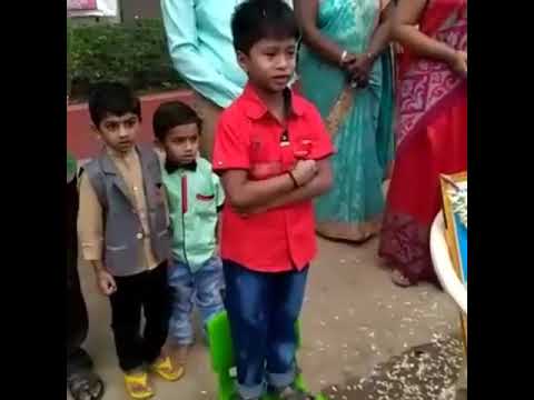 My son hemendra participated the academic fair on his school.