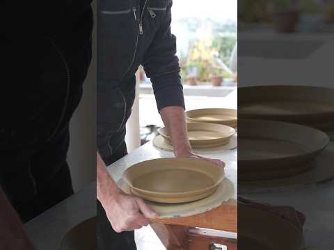 How to pop off plates from bat. #ceramic #handmade #pottery #clay #stoneware #clayart #art #viral