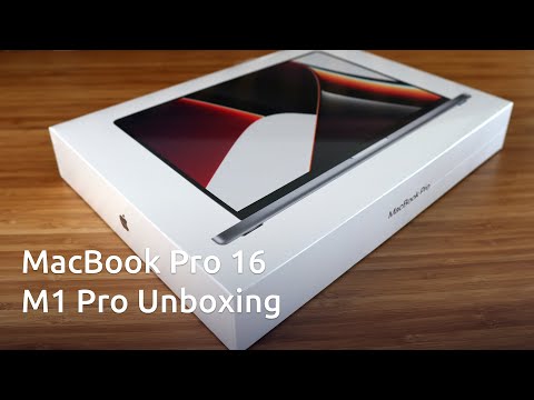 Unboxing a new M1 Pro MacBook Pro 16 and initial set up (macOS Monterey)