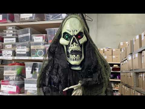 6 Ft Grim Reaper Light Up Halloween Decoration