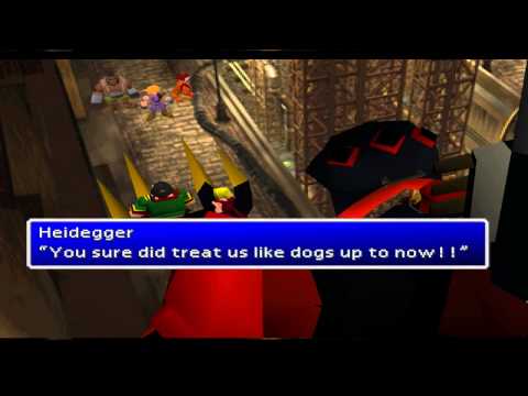 Final Fantasy VII (PS 1) Part 51 - Shinra HQ Again (Cait Sith's ultimate weapon) / Sector 8 (1)