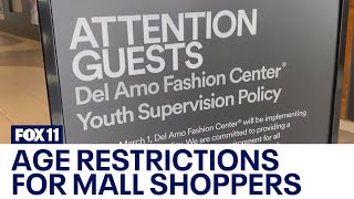 New age restrictions coming to popular LA mall