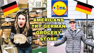 🇩🇪 Checking out GERMAN Grocery Store LIDL (as AMERICANS) for the first