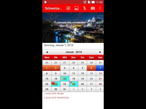 Switzerland Calendar 2023 Video