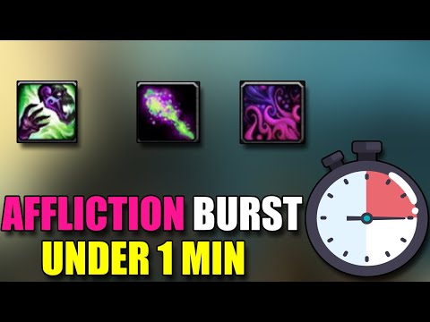How to Burst as Affliction warlock Explained Under 1 minute! - Bualock PVP Guide