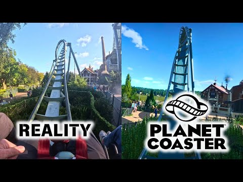 Baron 1898 at Efteling | Planet Coaster versus Reality