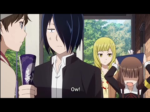 Ishigami Smacks Miko's Head