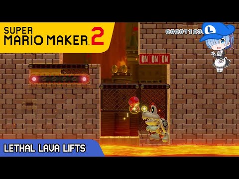 Lethal Lava Lifts - RISING LAVA Levels in Mario Maker 2