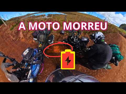 A bateria da moto morreu no meio do nada (e a lama nem tinha começado)