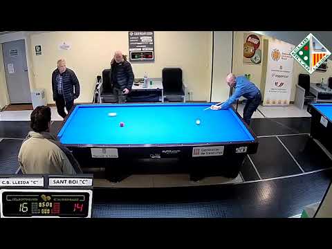 LLIGA CATALANA 3BANDES 4aDIV - CB LLEIDA "C" (P.LÓPEZ) vs CB SANT BOI "C" (J.GARCIA) - MESA 3