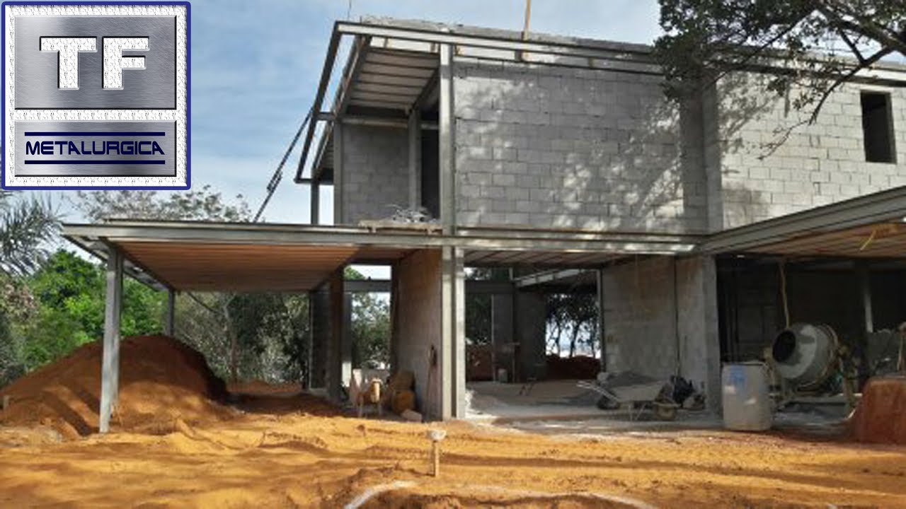 Montagem de estrutura metálica para casa - Top Ferro Metalúrgica