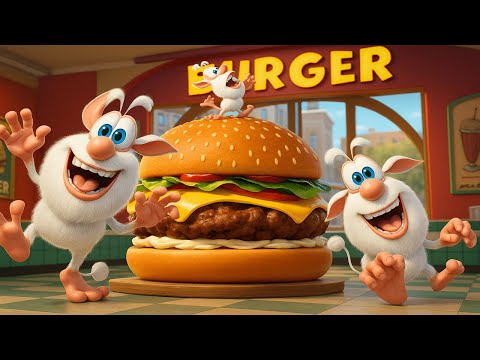 Booba HamBurger – Funny Cartoon Cooking Episode | Booba Makes Spicy Flame Burger