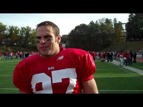Post-Game Interview w/SJU Senior Defensive Lineman Kyle Schroeder - 2009 St. Thomas