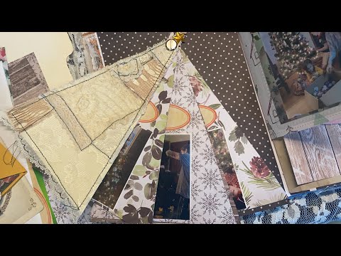 December daily | day 1 | lace collage tree