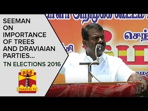 NTK Chief Seeman on Importance of Trees and Dravidian Parties | Thanthi TV