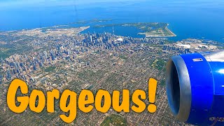 Gorgeous Views Of Toronto Ontario Canada During This Airbus A319 Landing