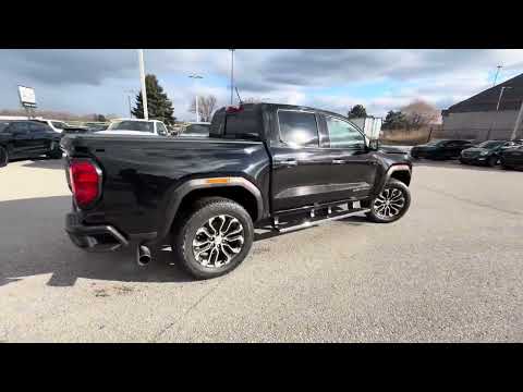 2023 GMC Canyon Crew Cab Short Box 4-Wheel Drive Denali in Black for sale at Boyer Pickering Chevrolet Cadillac Buick GMC Ltd. in Pickering, ON