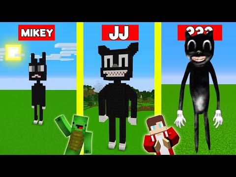 CARTOON CAT HOUSE BUILD BATTLE CHALLENGE In Minecraft - NOOB VS PRO - Maizen Mizen Mazien Parody