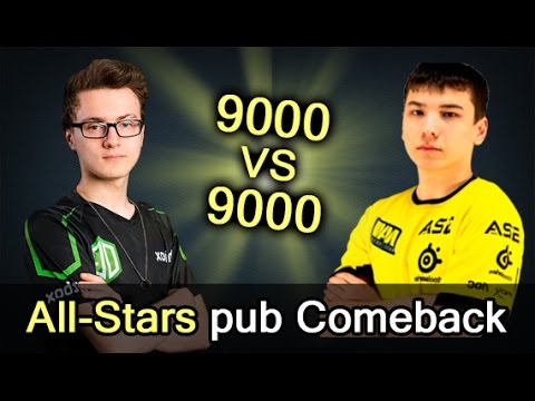 9k MMR vs 9k MMR — Miracle vs Sonneiko All-Stars pub Comeback