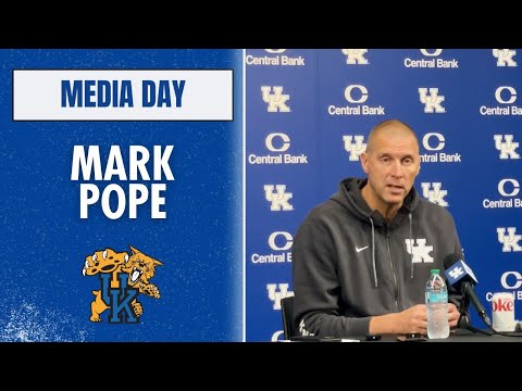 Mark Pope press conference from Kentucky basketball media days