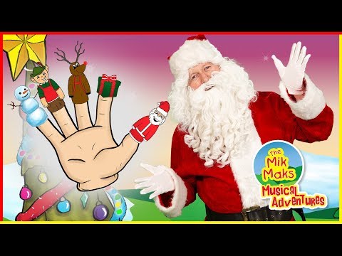 Christmas Finger Family Song | Christmas Nursery Rhymes for Kids | The Mik Maks