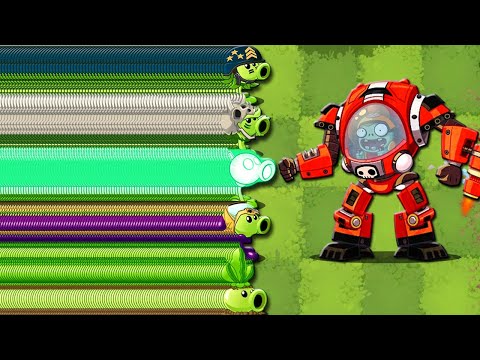 1000 Plants Level 1 Vs Z-Mech Zombie LEVEL 10 - Who Will Win? - Pvz 2 Challenge