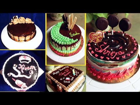 Chocolate Cake Decoration Ideas | Simple Chocolate Cakes by Piya's