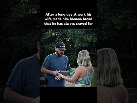 His reaction was so sweet #real #bananabread #family #surprise #love