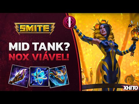 Meta de MID TANK? Nox agora tá viável! NOX MID - ⚡ Smite BR Ranked Conquista