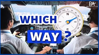 How do planes navigate in the sky?