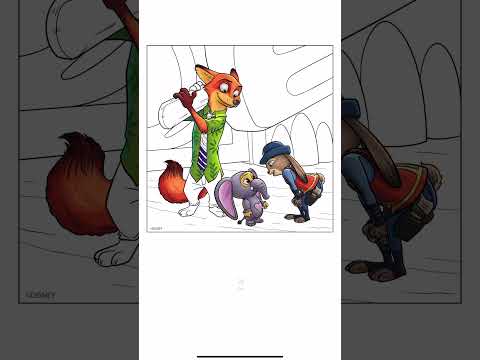 Zootopia Coloring Sheets For Adults To Achieve Instant Stress Relief