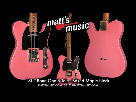LSL T Bone One B Shell Pink Telecaster Electric Guitar - Baked