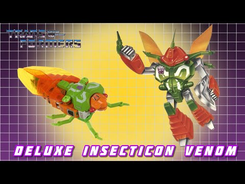 The Mighty Insecticon Leader! Transformers G1 Deluxe Insecticon Venom 4K video Review #transformers