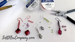 DIY Craft Wire Spiral Drop Earrings with Multi-Size Looping Tool: Free Spirit Beading with Kristen