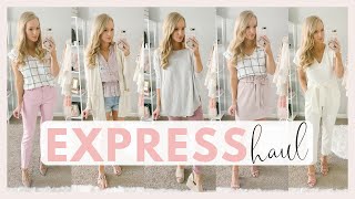 EXPRESS SPRING CLOTHING TRY ON HAUL 2019 | WORK AND CASUAL SPRING OUTFIT IDEAS | Amanda John