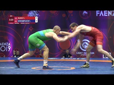 Repechage FS - 92 kg: S. AGAEV (AZE) v. I. KARAMFILKOV (BUL)