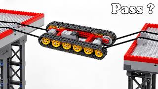 LEGO Tracked Car Cross Unstable Chain Bridges | Smart Lego