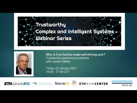 [TCISW] Why is it so hard to make self-driving cars? -- Joseph Sifakis (22.01.2021)