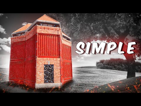 The SIMPLE - 2X2 - Solo - Bunker - 20+ Rockets - Cozy&Compact / Rust Base Design