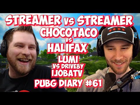 ChocoTaco vs Halifax | Lumi TGLTN Kaymind | Streamer Vs Streamer | PUBG DIARY #61
