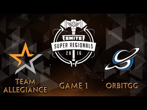 SMITE Super Regionals Day 3 - Team Allegiance vs. OrbitGG (Game 1)