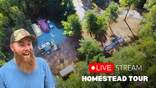 🔴 LIVE - A Tour of Our Homestead AND A New Toy! 🚜