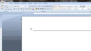 How to Create a Long Line in Microsoft Word : Tech Vice