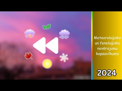 Meteoroloģiju un feneoloģiju kopsavilkums 2024.gads