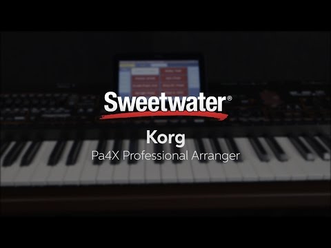 Korg Pa4X Professional Arranger Keyboard Demo